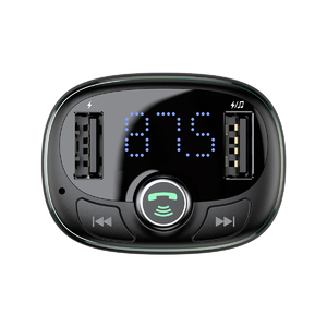 Автомобильное зарядное устройство Baseus T typed Bluetooth MP3 charger with car holder Tarnish, фото 3