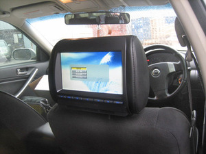 Подголовник со встроенным DVD плеером и LCD монитором 8" AVEL AVS0811T (черный), фото 4
