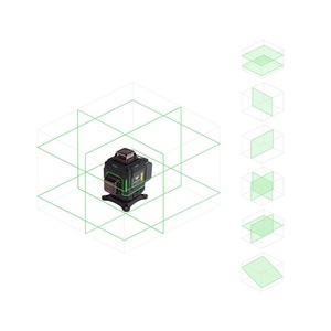 Лазерный уровень AMO LN 4D-360-7 с зеленым лучом, фото 8