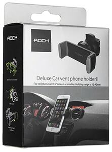 Автомобильный держатель Rock Deluxe Vent Edition Car Holder II black/grey, фото 10