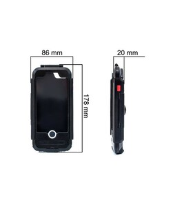 Водонепроницаемый чехол/ держатель для iPhone 7Plus/8Plus на велосипед и мотоцикл DRC7+IPHONE (черный), фото 4