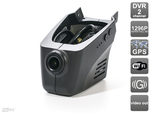 Штатный двухканальный автомобильный Ultra HD (1296P) видеорегистратор с GPS AVS400DVR (#109) для PORSCHE, фото 1