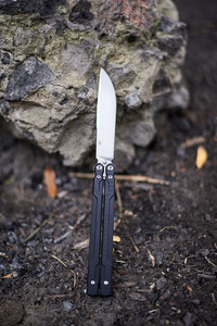 Нож-бабочка Ganzo G766-BK, черный, фото 8