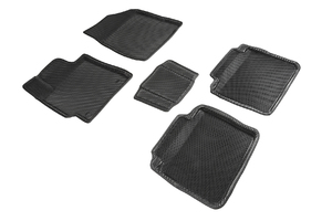 Коврики EVA 3D соты для Toyota Camry VI 2006-2012 (черные, 95205)