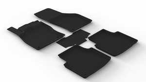 Коврики Seintex резиновые SKODA OCTAVIA A8 PRO с высоким бортом (черные 318737), фото 1