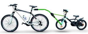 Прицепное устройство PERUZZO Trail Angel детского велосипеда к взрослому (зеленое)