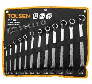 Набор накидных ключей TOLSEN 6-32 мм, 12 предметов TT15896, фото 1