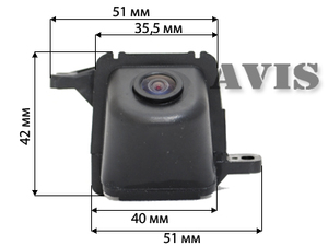 CCD штатная камера заднего вида AVEL AVS321CPR для LAND ROVER DISCOVERY 4 (#038), фото 2
