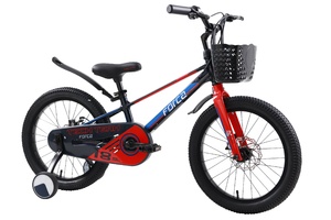 Велосипед детский Tech Team Forca 18" black/red 2024 (магниевый сплав), фото 2