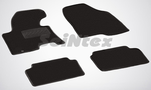 Ворсовые LUX коврики в салон Seintex для Hyundai i30 new 2012-н.в. (черные, 83341), фото 1