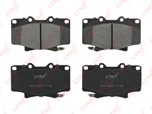 Колодки тормозные передние LYNXauto BD-7504. Для: TOYOTA Тойота Land Cruiser(Ленд Крузер)(J70) 2.4 93-96/4.2D 90-95/(J80) 4.0-4.2D 90-95, фото 2