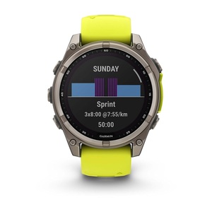 Часы Garmin Fenix 8 47mm Saph Titanium Amp Yellow-Graphite Sln (010-02906-21G), фото 4