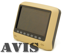 Навесной монитор на подголовник с диагональю 9" и встроенным DVD плеером Avel AVS0988T (бежевый), фото 3