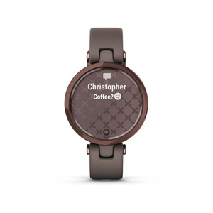 Смарт-часы Garmin LILY темно-бронзовый безель, корпус цвета Paloma и итальянский кожаный ремешок, фото 2