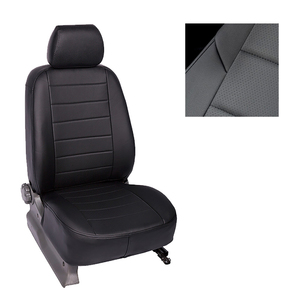 Чехлы из экокожи для Datsun On-Do (40/60) Airbag 2014-2019 (черные, 91781)