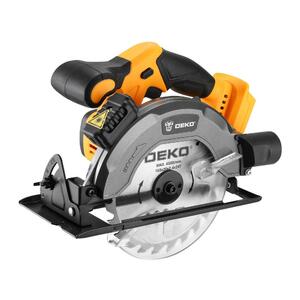 Циркулярная пила аккумуляторная DEKO DKCS20V, 20В, 165мм, 1x4.0Ач, фото 3
