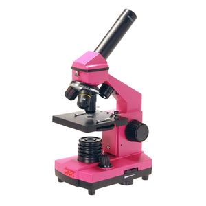 Микроскоп Микромед «Эврика» 40х–400х, фуксия, в кейсе, фото 1