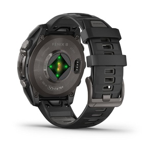 Часы Garmin Fenix 8 47mm AMOLED Saph Carbon Gray DLC Titanium Black-Pebble Grey Sln (010-02904-29G), фото 12