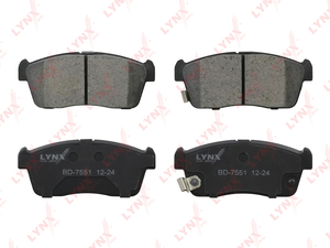 Колодки тормозные передние LYNXauto BD-7551. Для DAIHATSU Дайхатсу SiRio(Рио)n 1.0-1.3 05>/YRV 1.3 02>, SUZUKI Сузуки Carry 1.3 99>, фото 2