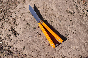 Нож-бабочка Ganzo G766-OR, оранжевый, фото 10