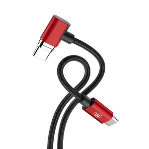 Магнитный кабель Baseus Magnet Type-C cable(Side insert) For Type-C 1.5M Крсный с черным, фото 4