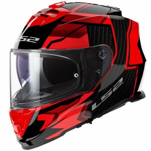 Мотошлем LS2 FF800 STORM II TRACKER (черно-красный глянцевый, BLACK RED, 2XL)