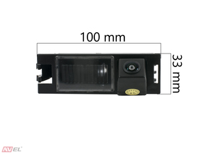 Штатная камера заднего вида Avel AVS327CPR (#027) для HYUNDAI IX35 / KIA CEE'D III HATCHBACK (2012-...)