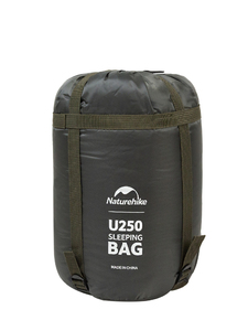 Спальный мешок Naturehike U250 с капюшоном, хаки (NH20MSD07), фото 6