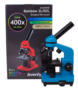 Микроскоп Levenhuk Rainbow 2L Azure\Лазурь, фото 16