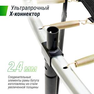 Батут UNIX line SUPREME GAME 14 ft (green), фото 2