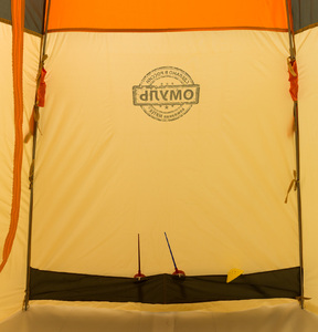 Палатка рыбака Митек Омуль 3 (оранжевый/хаки-бежевый), фото 9