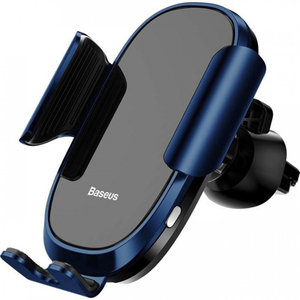 Держатель для смартфона с автоматическим зажимом Baseus Smart Car Mount Cell - Синий, фото 1