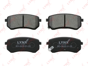 Колодки тормозные задние LYNXauto BD-3628. Для: HYUNDAI Хендаи i10 1.0-1.2 08>, KIA КИА Picanto 1.0-1.1D 04>, фото 2