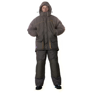 Костюм рыболовный зимний Canadian Camper YUKON 3в1 (куртка+внутрення куртка+брюки) цвет stone, XXXL, фото 6