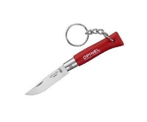 Нож-брелок Opinel №4, нержавеющая сталь, красный, 002055