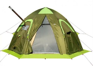 Всесезонная универсальная палатка Лотос 5У Шторм (оливковый цвет), фото 2