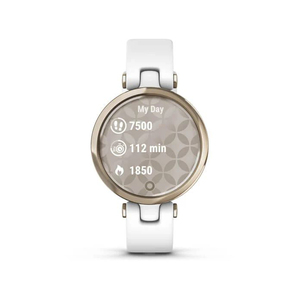 Смарт-часы Garmin LILY кремово-золотистый безель, белый корпус и силиконовый ремешок, фото 1