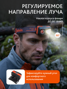 Фонарь налобный Levenhuk Kelvin Ski Race 2026, фото 16