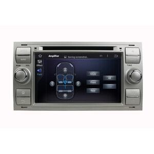 Штатная магнитола CARMEDIA KD-7016-s DVD Серебро для Ford: Kuga I 2008-2012, Focus 2 2004-2008, S-Max, C-MAX, Fusion, Galaxy (230х120мм), фото 6