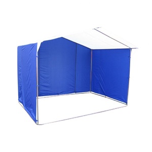 Палатка Митек "Домик" 2.5 х 2,0 (каркас из трубы Ø 25 мм) бело-синий, фото 1