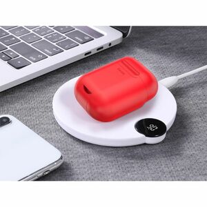 Беспроводное зарядное Baseus wireless charger for Airpods Red, фото 10