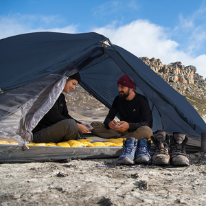 Палатка Naturehike Mongar NH19M002-J 210T двухместная сверхлегкая , синяя Navy Blue, 6975641880998, фото 2