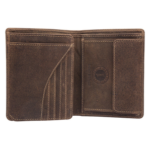 Бумажник Klondike Eric, коричневый, 10x12 см, фото 3