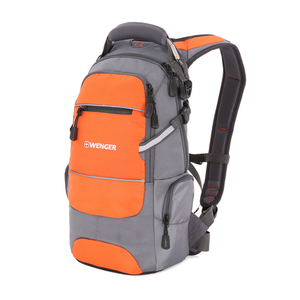 Рюкзак Wenger, серый/оранжевый, со светоотражающими элементами, 23х18х47 см, 22 л, фото 1
