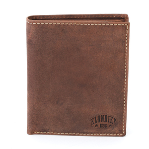 Бумажник Klondike Yukon, коричневый, 10х2х12,5 см, фото 1