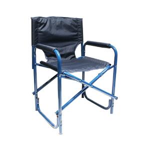 Кресло складное "СЛЕДОПЫТ" 585х450х825 мм, сталь 25 мм, синий, фото 1