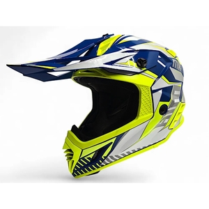 Шлем AiM RH855(Fiber Glass) TONDO глянцевый Blue/Yellow/White S, фото 1