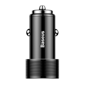 Автомобильное зарядное устройство Baseus Small Screw Type-C PD+USB Quick Charge Car Charger 36W Black, фото 2