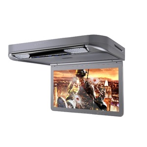 Автомобильный потолочный монитор 13.3" со встроенным Full HD медиаплеером ERGO ER13S-DVD (темно-серый), фото 2