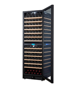 Винный шкаф CellarPrivate двухзонный на 163 бутылки черный, скрытая ручка CP165-2TBH, фото 10